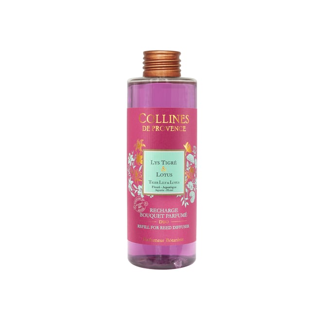 Recharge Diffuseur de parfum Lys Tigré & Lotus Couleur rose <span itemprop=
