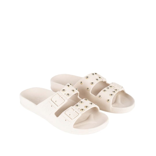 Mules doubles brides Florianopolis  beige <span itemprop=