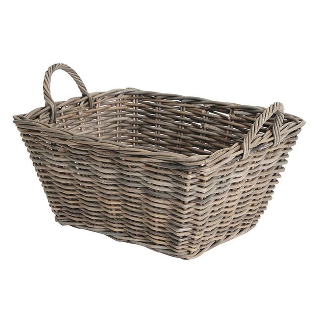 Oblong Storage Basket, grey, SO'HOME