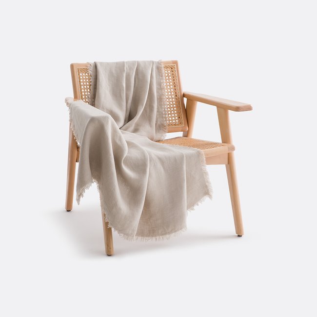 Plaid de lino lavado, Linange - LA REDOUTE INTERIEURS
