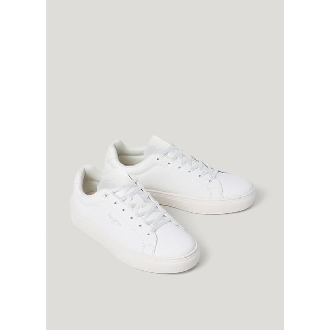 Baskets basses CAMDEN HISS blanc <span itemprop=
