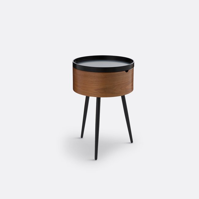Chevet plaqué noyer, Orteo Couleur plaqué noyer <span itemprop=