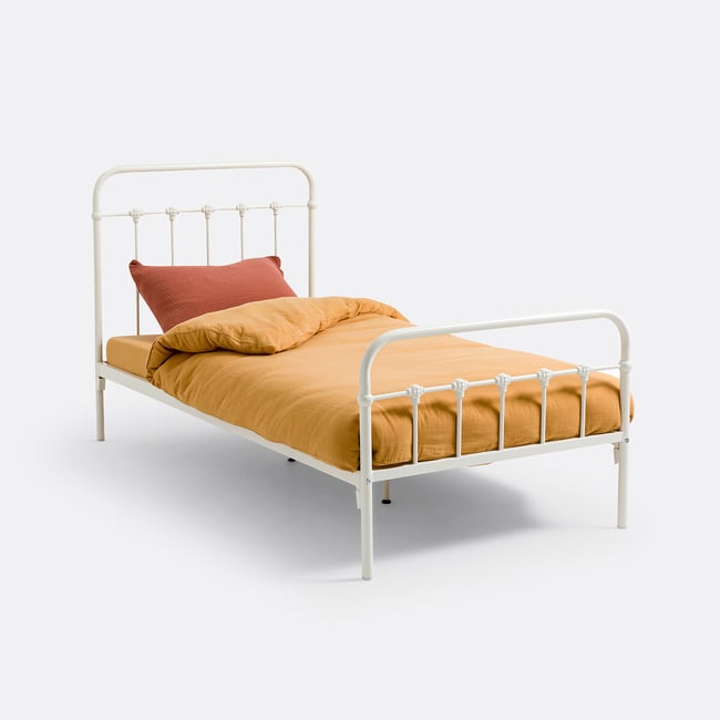 Lit enfant à barreaux, Asper Couleur blanc <span itemprop=