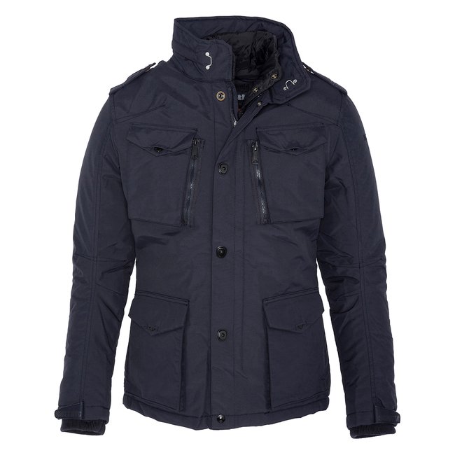 Veste Avec Plastron Amovible navy <span itemprop=