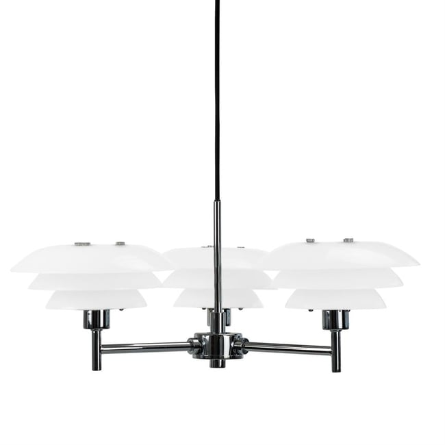 Lustre en métal verre DL20 Couleur blanc <span itemprop=