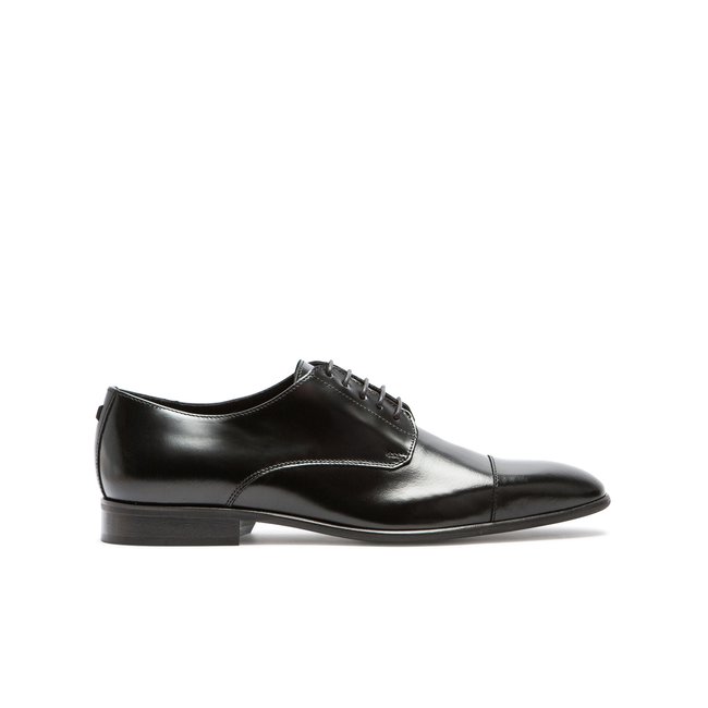 Derbies cuir CLAYTON noir <span itemprop=