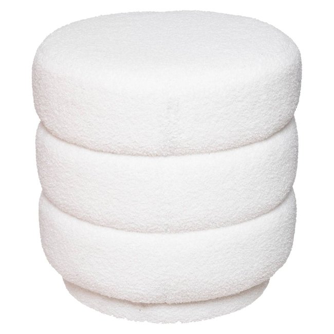Pouf SINAN Couleur blanc <span itemprop=
