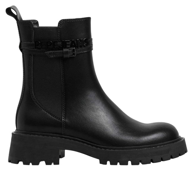 Bottines Chelsea Avec Boucle noir <span itemprop=