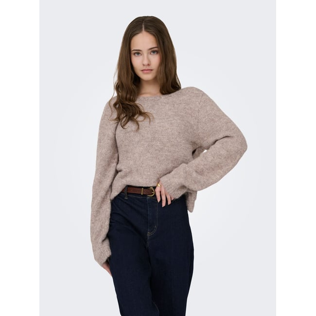Pull En Maille humus <span itemprop=