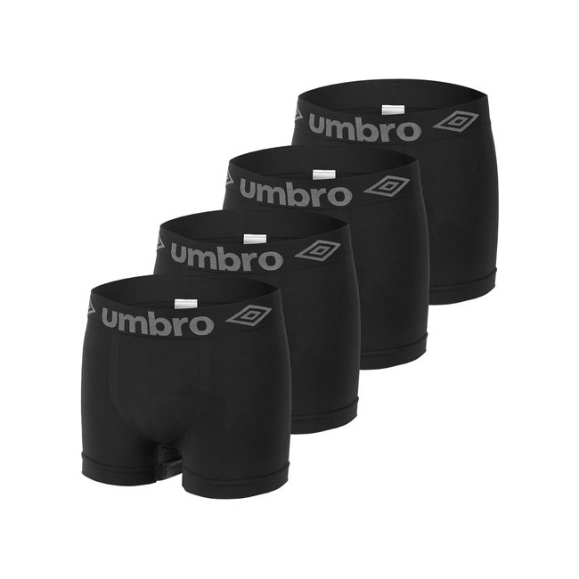 Lot de 4 Boxers microfibre sans couture noir <span itemprop=