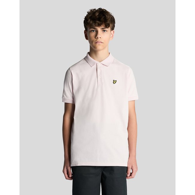 Polo en coton rose clair <span itemprop=