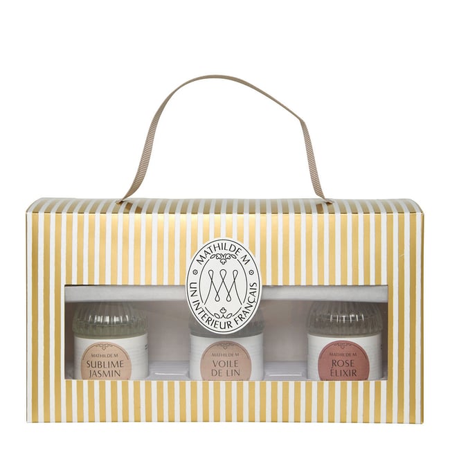 Coffret 3 parfums d'ambiance Couleur jaune <span itemprop=
