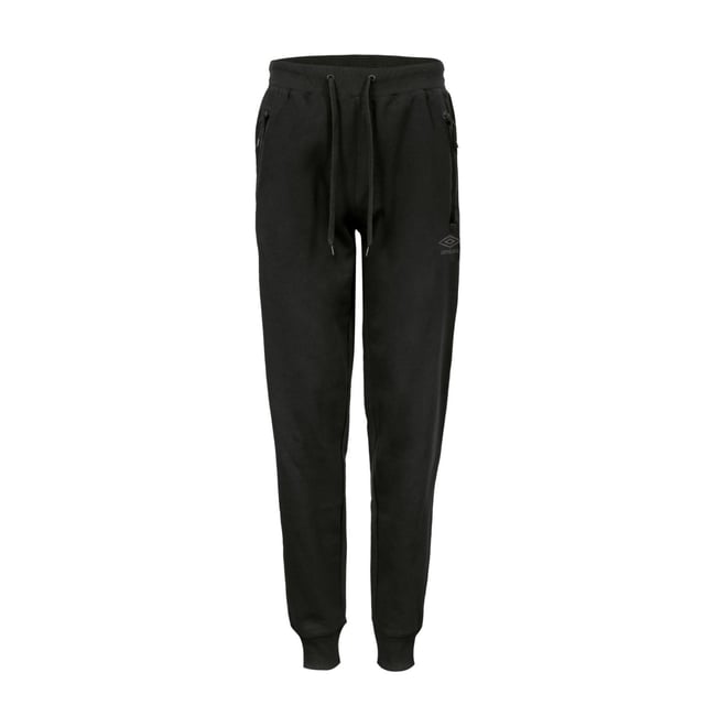 Jogging en coton noir <span itemprop=