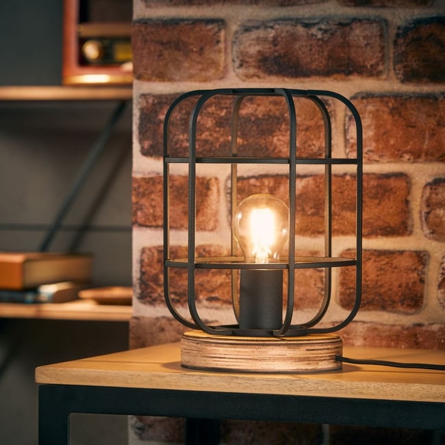 Lampe    GWEN Couleur noir mat <span itemprop=