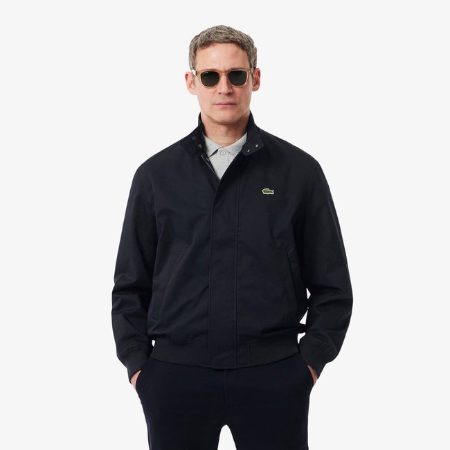Veste Harrington twill déperlant bleu-hde <span itemprop=