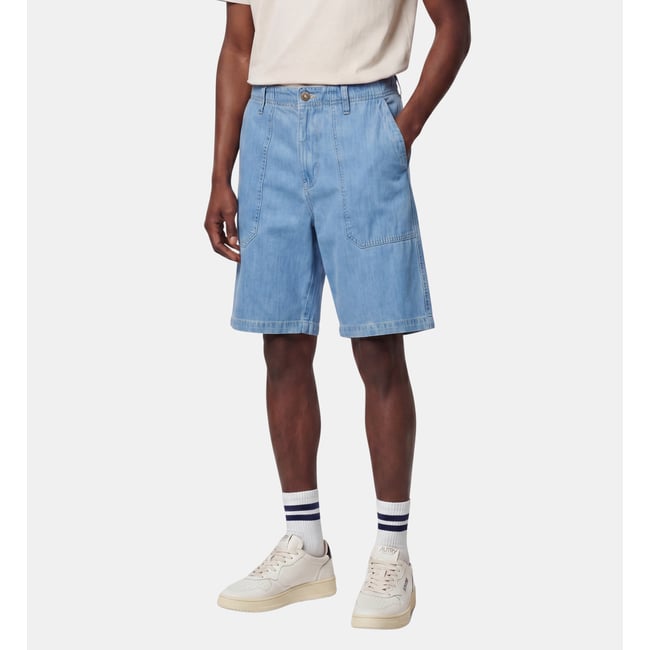 Bermuda termunim denim coton bio bleu jean délavé <span itemprop=