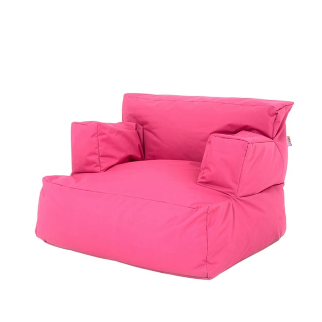 Fauteuil d'extérieur pouf en polyester ARTA rose <span itemprop=