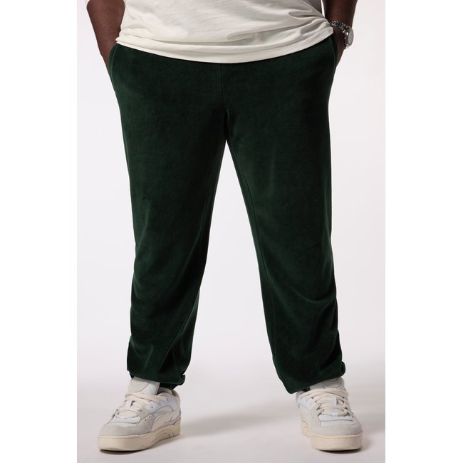Pantalon de jogging en velours vert minuit <span itemprop=