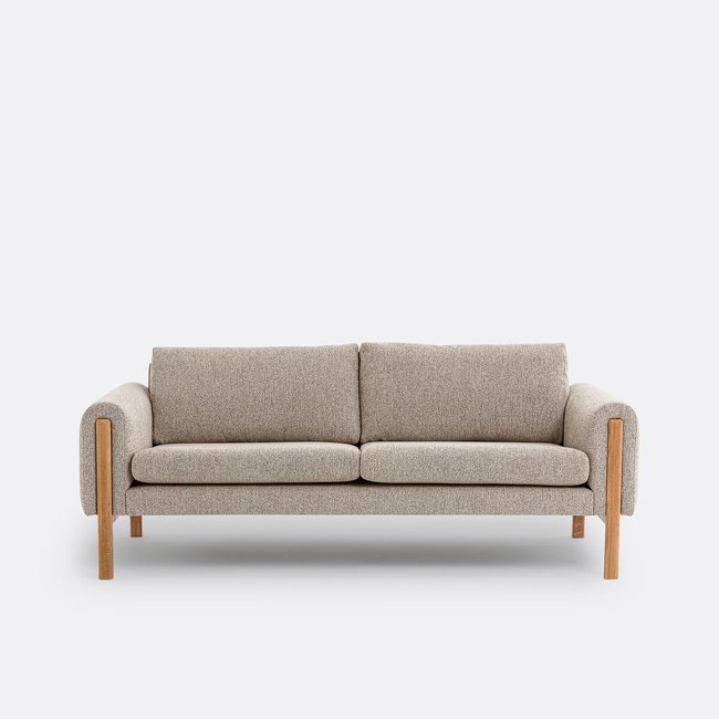 Canapé texturé, 3 places, Vino Couleur beige chiné <span itemprop=