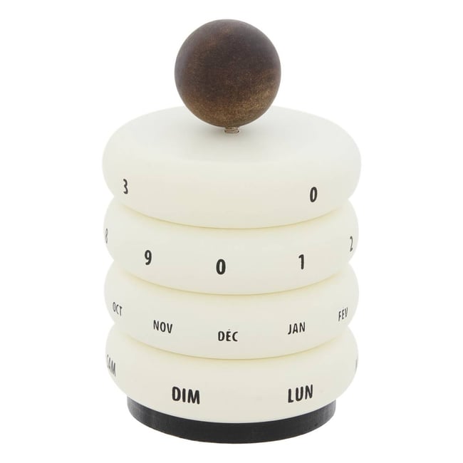 Calendrier perpétuel HOMY Couleur blanc <span itemprop=