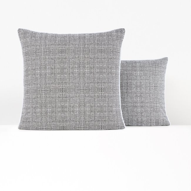 Jinties Check 100% Cotton Pillowcase white/black LA REDOUTE INTERIEURS