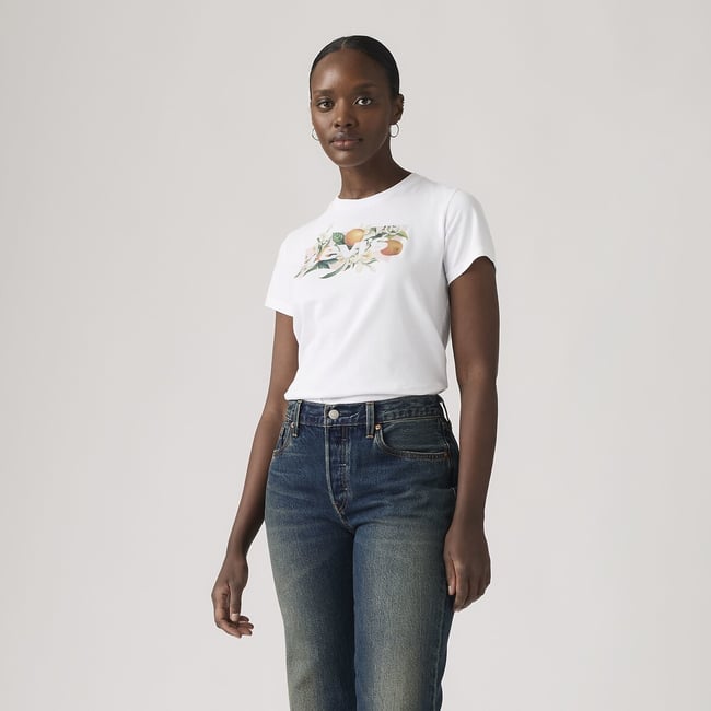 Tshirt col rond manches courtes logo blanc <span itemprop=