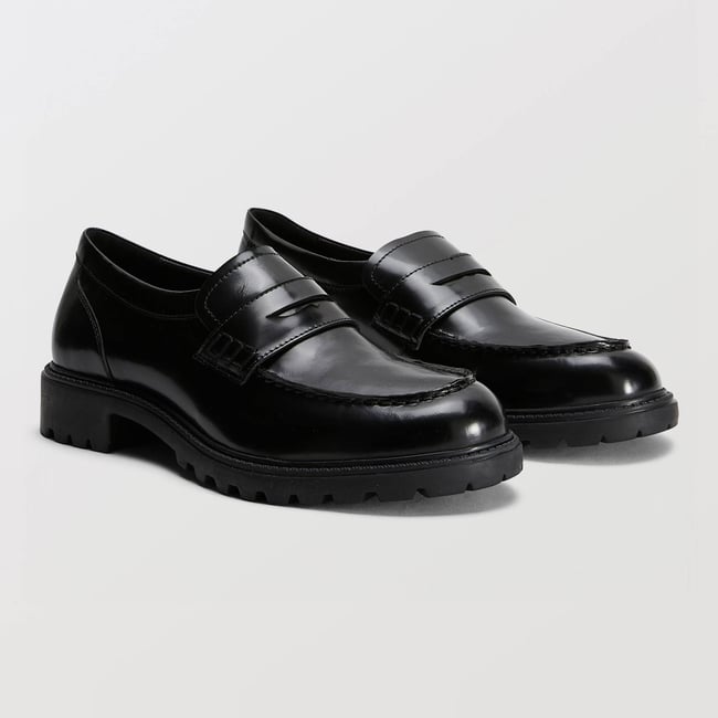 Mocassins en cuir - MONOPRIX