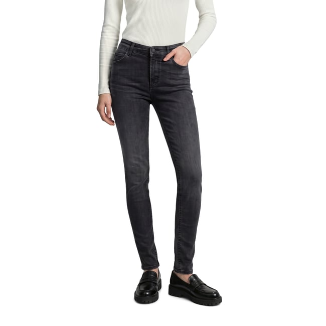 Jeans modèle Kaj skinny cropped en coton biologique mélangé gris <span itemprop=