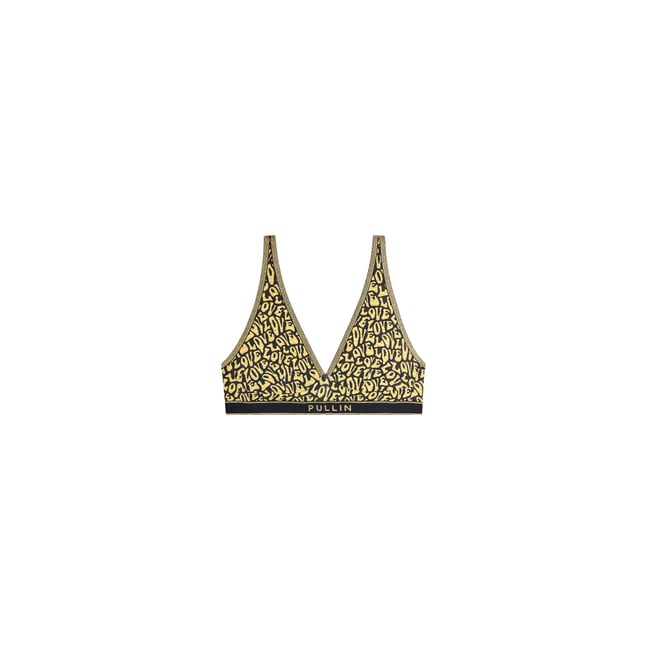 TRIANGLE FOULARD AMORE jaune <span itemprop=