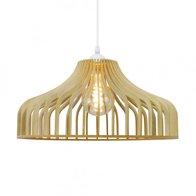 Suspension en bois de tilleul, HISTONE Couleur naturel <span itemprop=