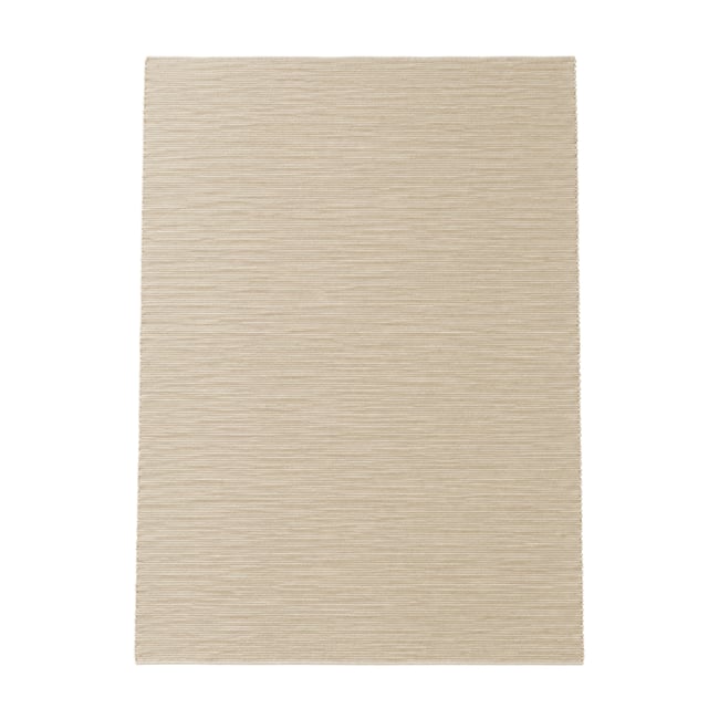 Tapis en tissus naturels blanc 50x70 cm Couleur blanc <span itemprop=
