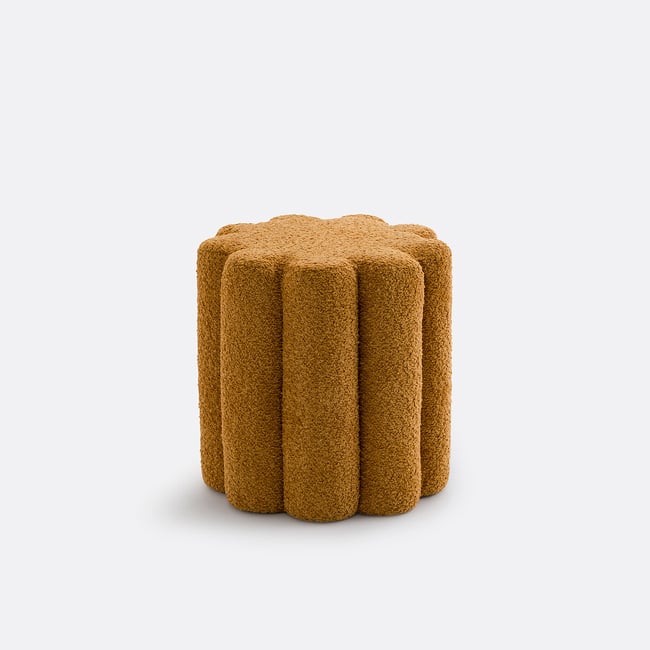 Pouf en bouclette, JUSTYNA - LA REDOUTE INTERIEURS
