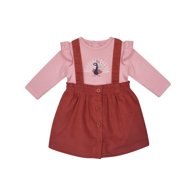 T-shirt robe velours francoise rose <span itemprop=