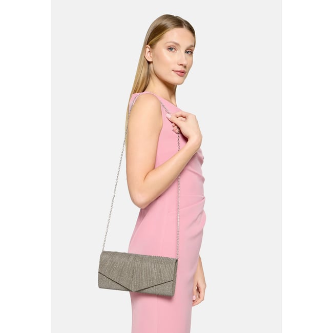 Sac façon pochette à fronce gold <span itemprop=