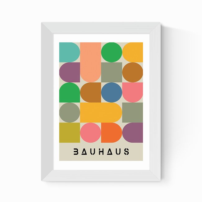 Colourful Bauhaus Print - EAST END PRINTS