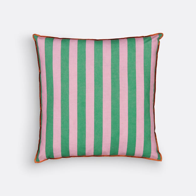 Housse de coussin 45x45 cm, Marles rayé <span itemprop=