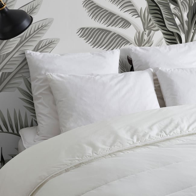 Oreiller MEDIUM Mémoire De Forme - Coton Bio - Ferdinand Couleur blanc <span itemprop=