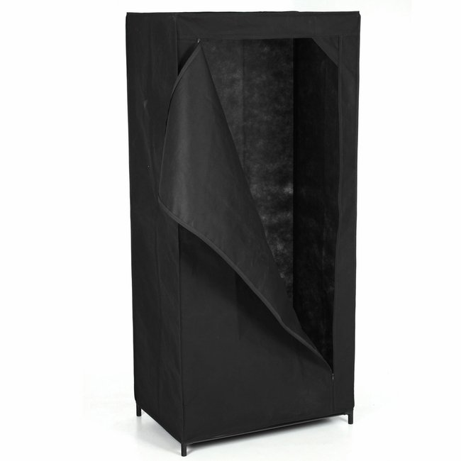 Armoire Penderie - Housse En Tissu Couleur noir <span itemprop=