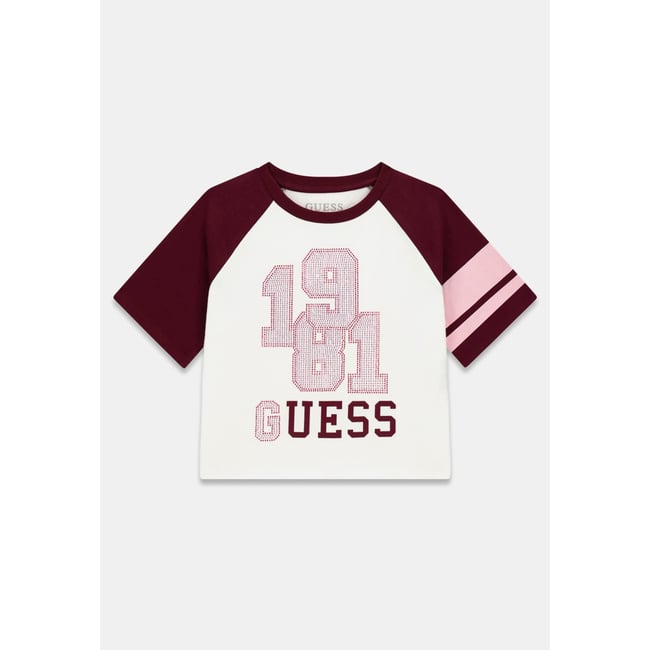 T-Shirt Avec Logo En Strass rose multi <span itemprop=