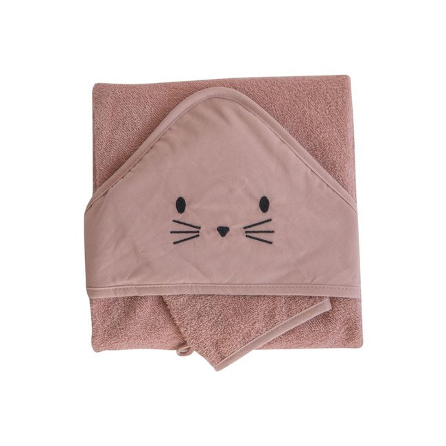 Coffret sortie de bain + gant  Lapinou - DOMIVA