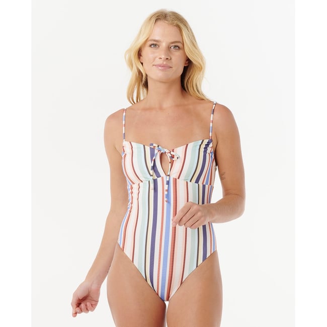 Maillot de bain une pièce COCEANIC STRIPE multicolore <span itemprop=