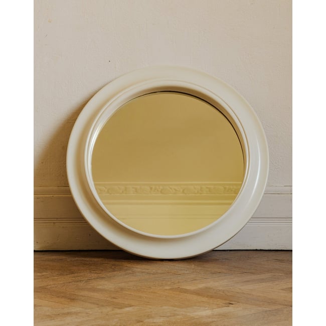 Miroir en fibre de verre blanc Igor N°1180 - Bon état Couleur blanc <span itemprop=