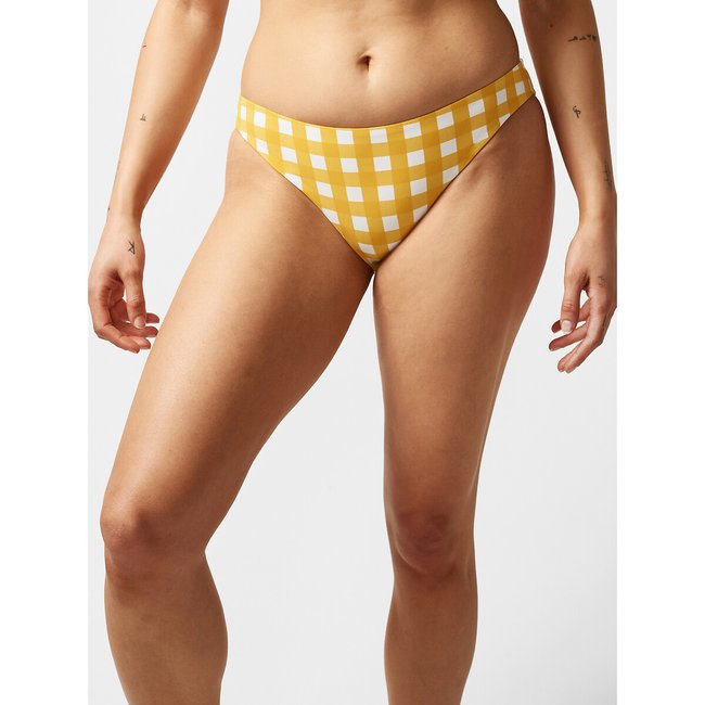Slip da bagno Ella quadri giallo/bianco PASSIONATA