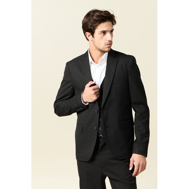 Veste blazer cintrée noir <span itemprop=