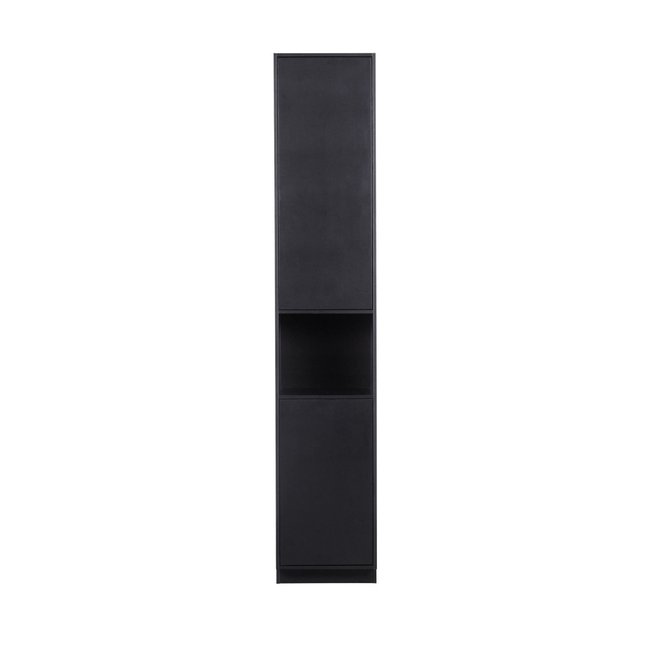 Colonne de rangement en bois massif de pin L40cm- FINCA Couleur noir <span itemprop=