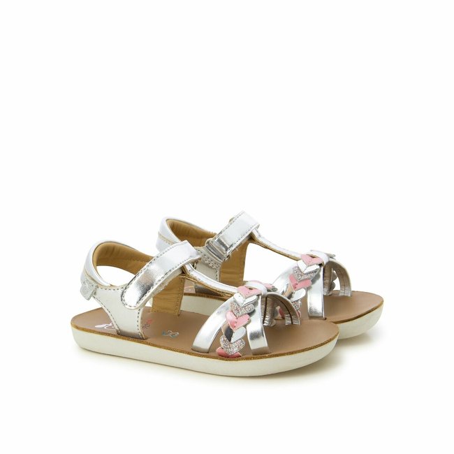 Sandalen Goa Tresse Love silberfarben <span itemprop=