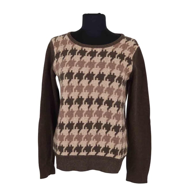 Pull - Très Bon État marron <span itemprop=