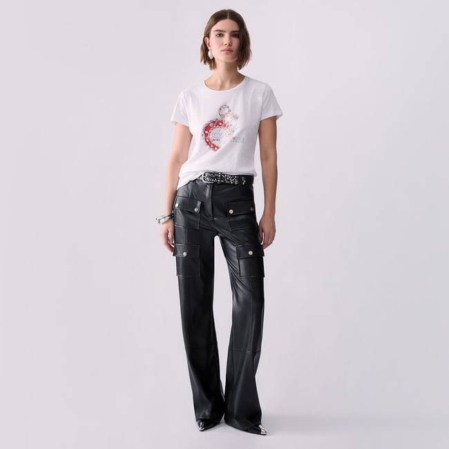 T-shirt avec broderie bijou - LIU JO