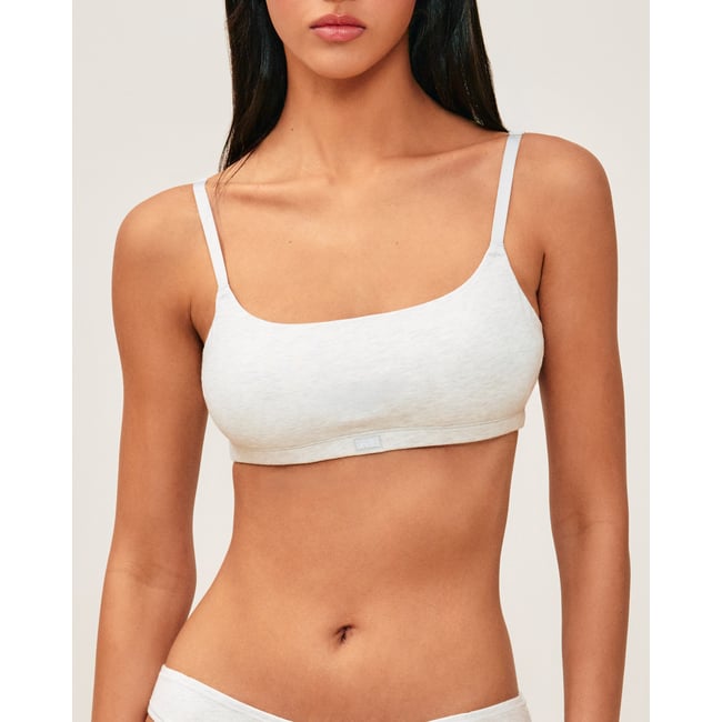 Brassière en coton COTONIZ gris clair <span itemprop=