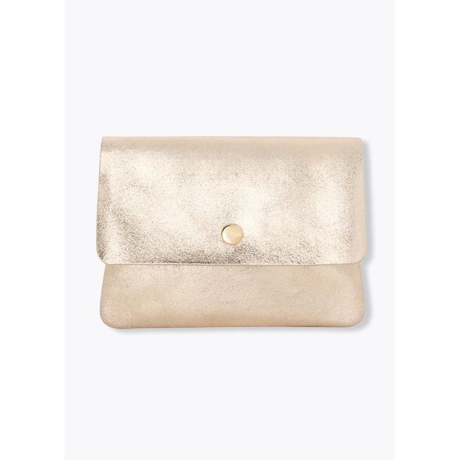 Grand porte-monnaie cuir irisé coloration dorée <span itemprop=